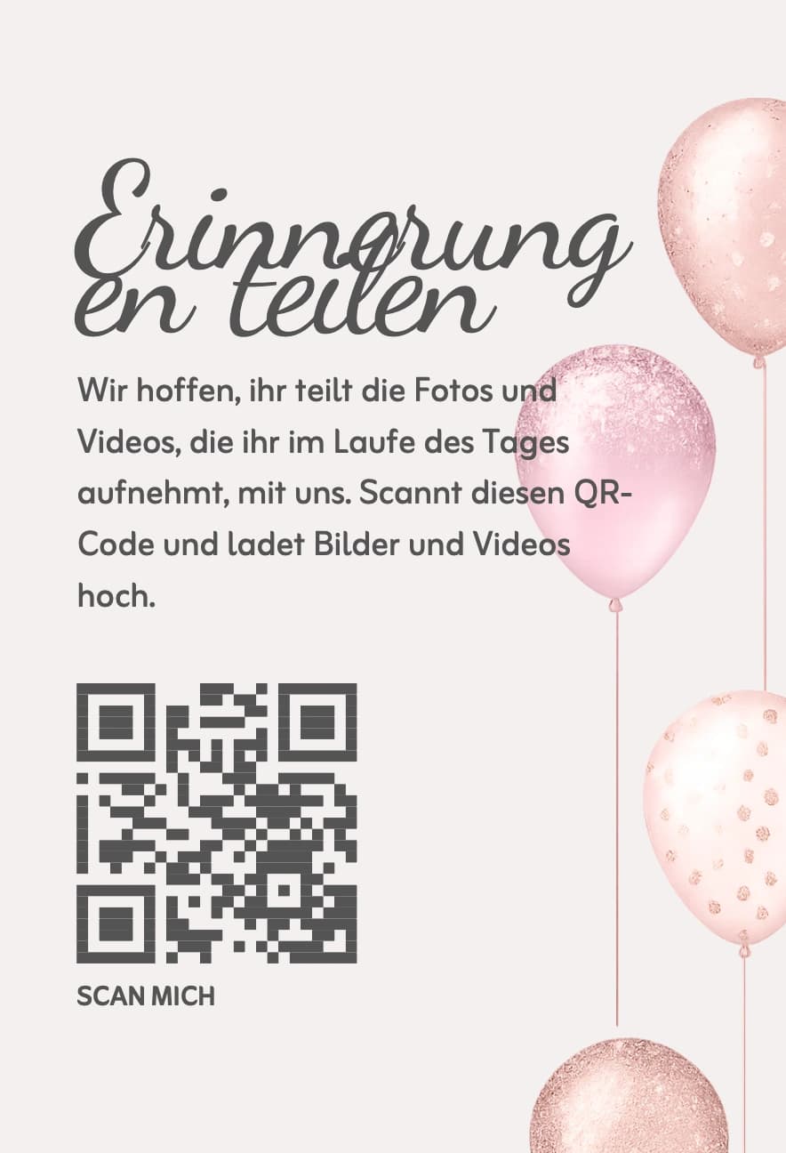 balloons print-ready card