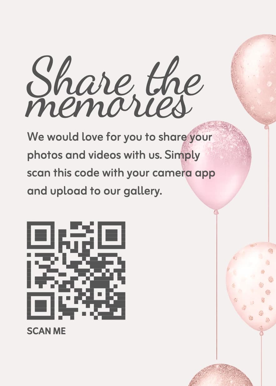 balloons print-ready card