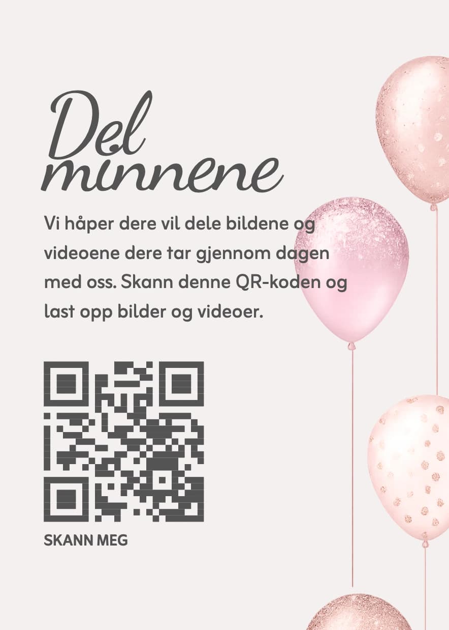 balloons print-ready card