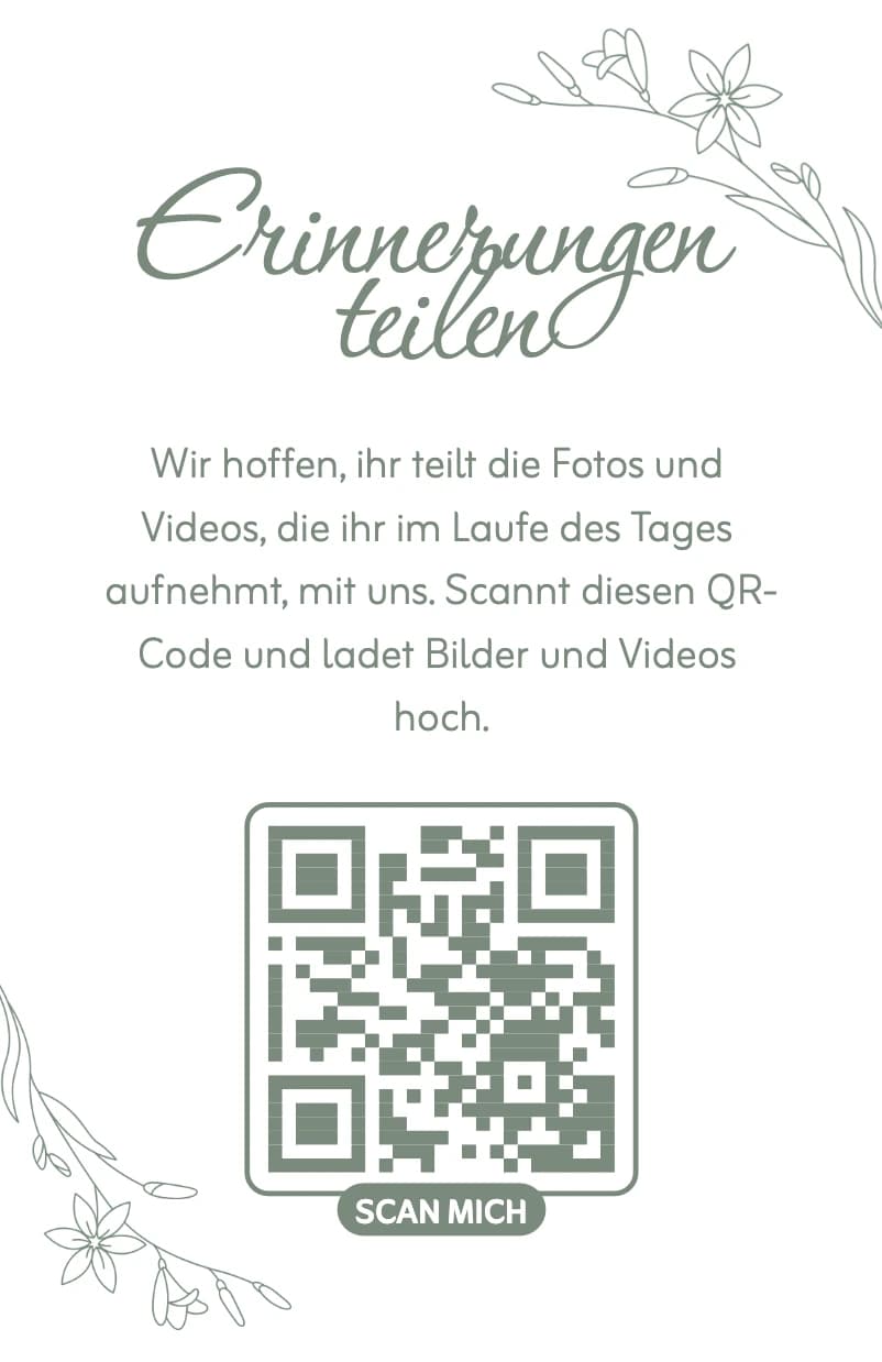 Flower print-ready card