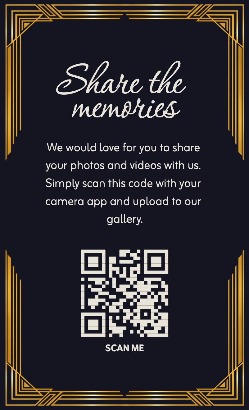 Gatsby print-ready card