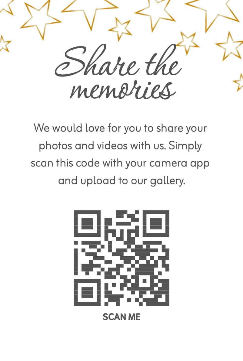 Stars print-ready card