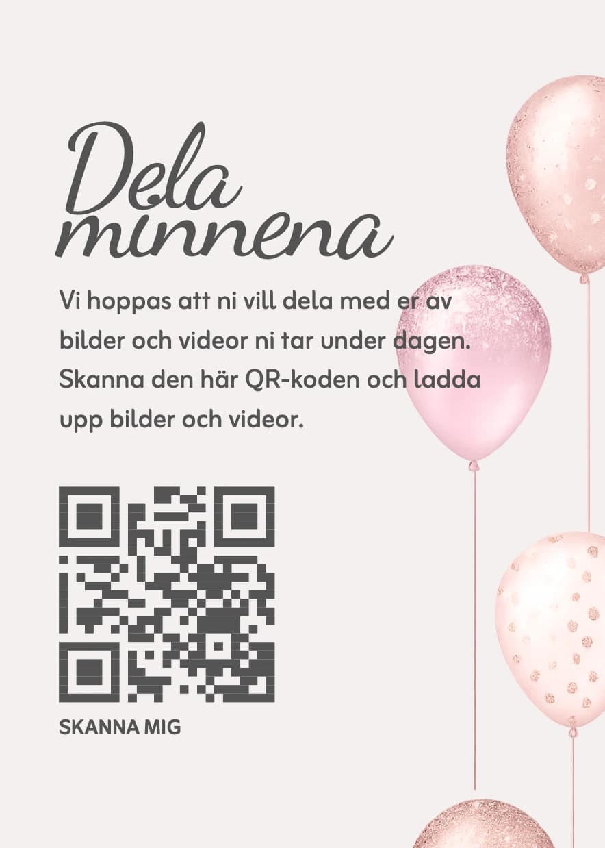 balloons print-ready card