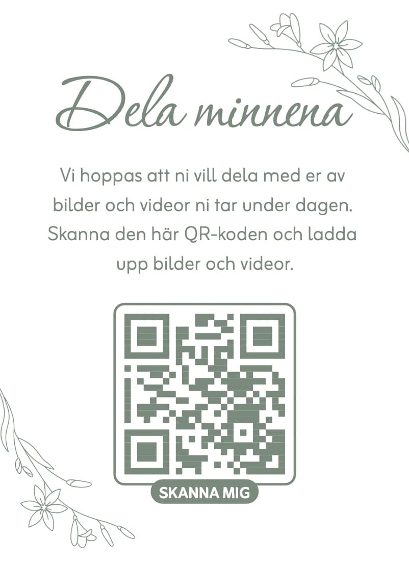 Flower print-ready card