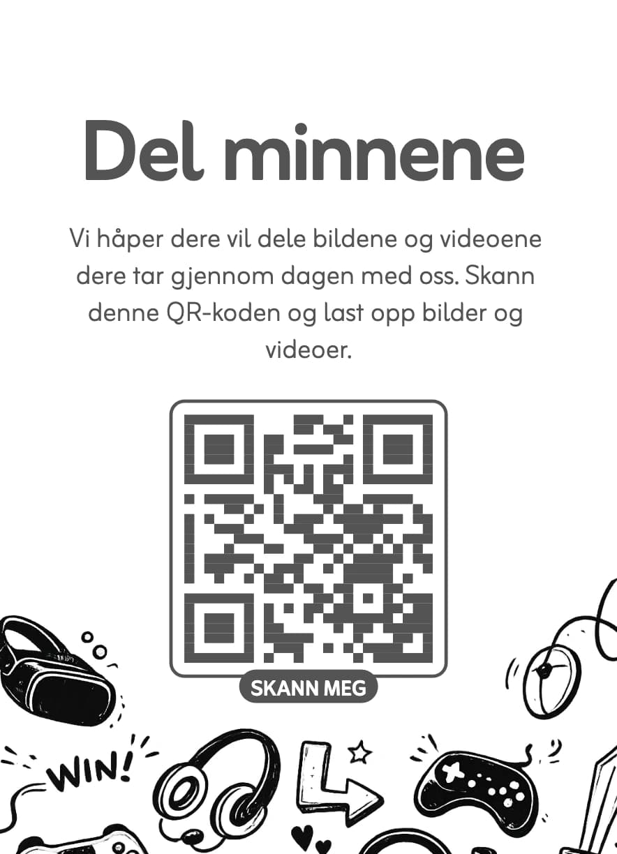 Gamer card print-ready card