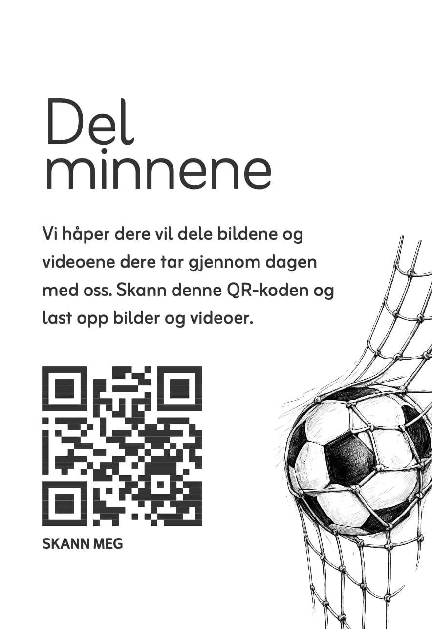 Soccer print-ready card